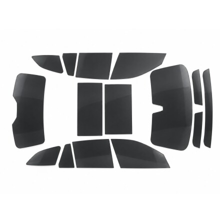 Ferdigsk�ret solfilm til bilens valgte ruter.